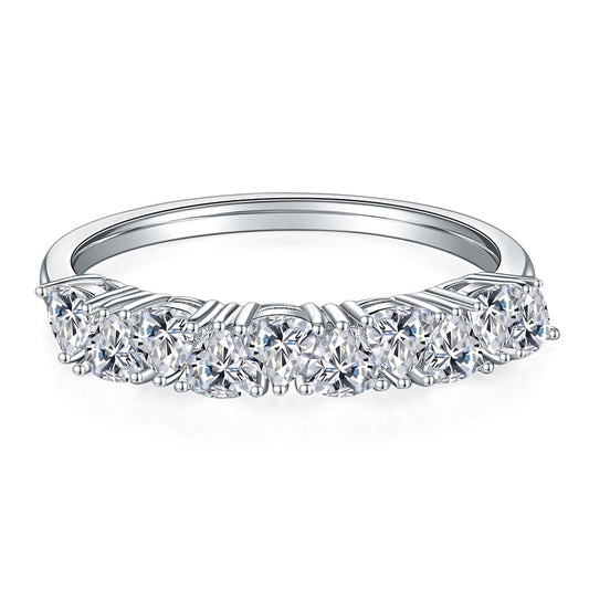 Meridian Trillion Cut Moissanite Ring